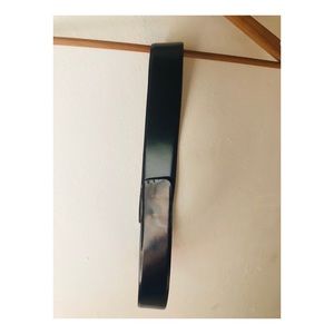 Max Mara Black Leather Belt